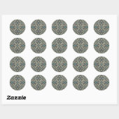 Sticker Rond in blue (Feuille)