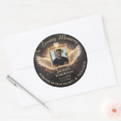 Sticker Rond In Loving Memory Custom Memorial (Enveloppe)