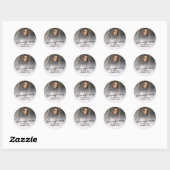 Sticker Rond In loving memory photo button (Feuille)