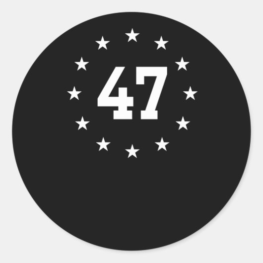 Sticker Rond Inauguration 1 de Trump (Devant)