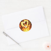 Sticker Rond Incendie cardiaque (Enveloppe)