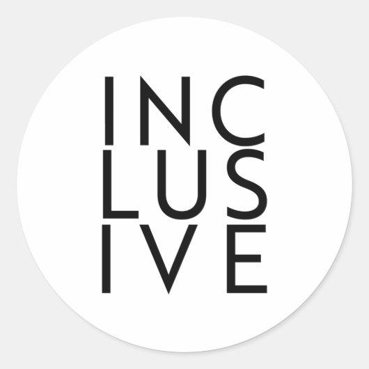 Sticker Rond Inclusif aux Trans (Devant)