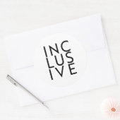 Sticker Rond Inclusif aux Trans (Enveloppe)