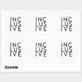 Sticker Rond Inclusif aux Trans (Feuille)