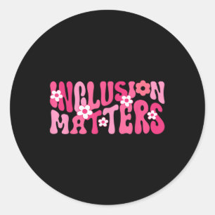 Sticker Rond Inclusion S Enseignant Spécial Enseignant Connaiss