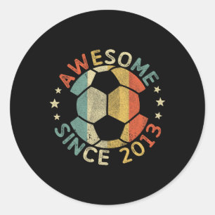 Sticker Rond Incroyable depuis 2013 13e anniversaire 13 ans foo