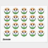 Sticker Rond Inde (Feuille)