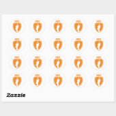 Sticker Rond Inde Cricket Crest (Feuille)