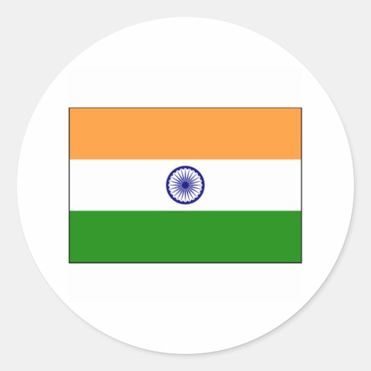 Sticker Rond Inde FLAG International (Devant)