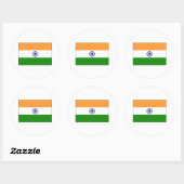 Sticker Rond Inde FLAG International (Feuille)