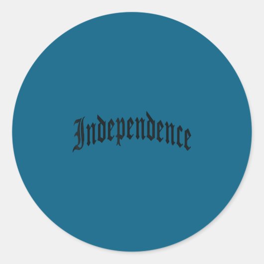Sticker Rond Indépendance (Devant)