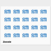 Sticker Rond Indépendance 2014 OUI (Feuille)