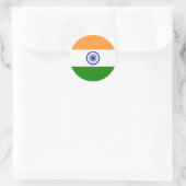 Sticker Rond India flag (Sac)