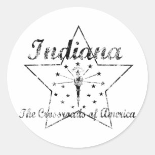 Sticker Rond Indiana