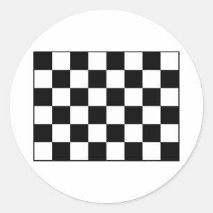 Sticker Rond Indicateur À damiers de course automatique