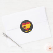 Sticker Rond Indicateur cardiaque en Espagne (Enveloppe)