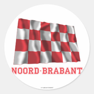 Sticker Rond Indicateur d'agitateur Noord-Brabant avec nom