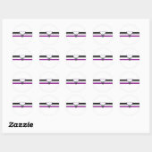 Sticker Rond Indicateur de fierté sexuelle (Feuille)