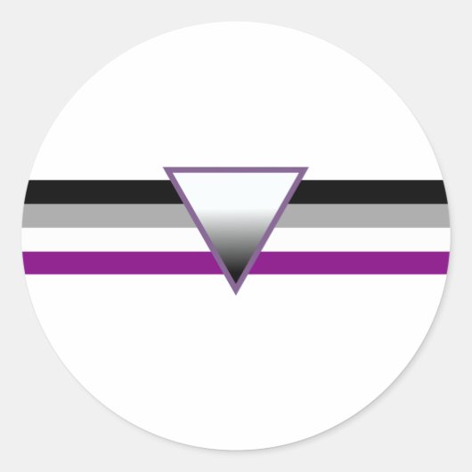 Sticker Rond Indicateur de fierté sexuelle (Devant)