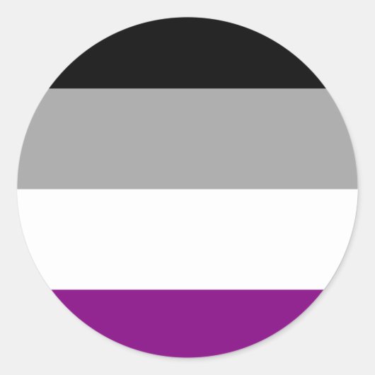 Sticker Rond Indicateur de fierté sexuelle (Devant)