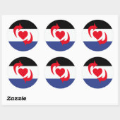 Sticker Rond Indicateur de la chaîne de commutation (Feuille)
