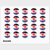 Sticker Rond Indicateur de la chaîne de commutation (Feuille)