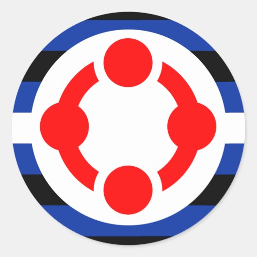 Sticker Rond Indicateur de la fierté de créneau (original) (Devant)