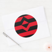 Sticker Rond Indicateur de la première fierté (Enveloppe)