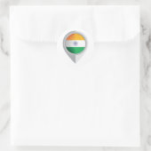 Sticker Rond Indicateur de l'emplacement de la broche Inde (Sac)