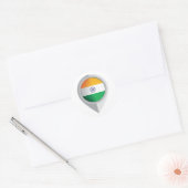 Sticker Rond Indicateur de l'emplacement de la broche Inde (Enveloppe)