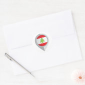 Sticker Rond Indicateur de l'emplacement de la pièce Liban (Enveloppe)