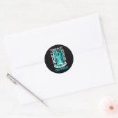 Sticker Rond Indicateur De Stress Traumatique turquoise Post-Ru (Enveloppe)