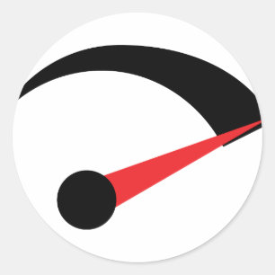 Sticker Rond indicateur de vitesse rapide