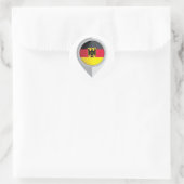Sticker Rond Indicateur d'emplacement de la broche Allemagne (Sac)