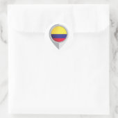 Sticker Rond Indicateur d'emplacement de la broche Colombie (Sac)