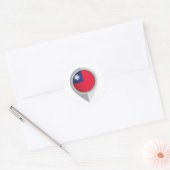 Sticker Rond Indicateur d'emplacement de la broche de Taiwan (Enveloppe)