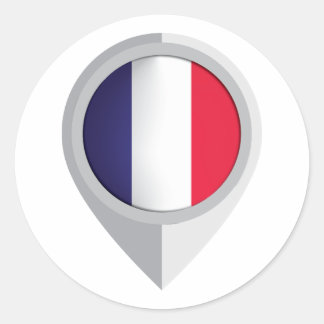 Sticker Rond Indicateur d'emplacement de la broche France