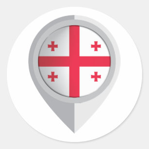 Sticker Rond Indicateur d'emplacement de la broche Georgia