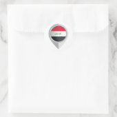 Sticker Rond Indicateur d'emplacement de la broche Iraq (Sac)