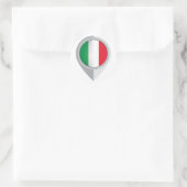 Sticker Rond Indicateur d'emplacement de la broche Italie (Sac)