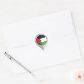 Sticker Rond Indicateur d'emplacement de la broche Palestine (Enveloppe)