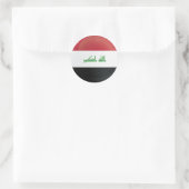 Sticker Rond Indicateur d'icône rond de l'Irak (Sac)