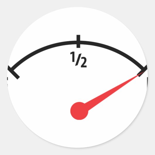 Sticker Rond indicateur du réservoir plein (Devant)