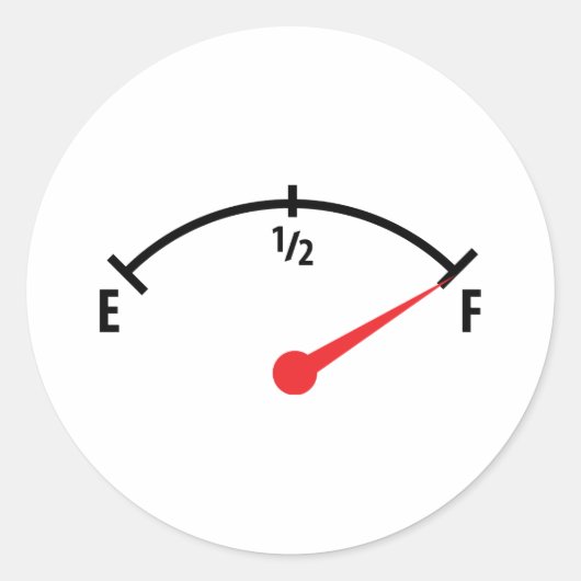 Sticker Rond indicateur du réservoir plein (Devant)