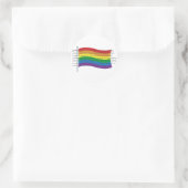 Sticker Rond Indicateur gay pride (Sac)