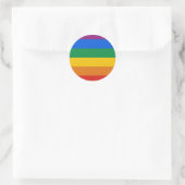Sticker Rond Indicateur gay pride (Sac)