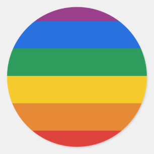 Sticker Rond Indicateur gay pride