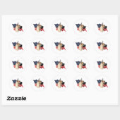Sticker Rond Indicateur Great Dane (Feuille)