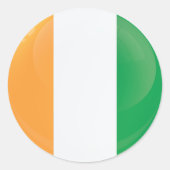 Sticker Rond Indicateur Icône Ronde Irlande (Devant)