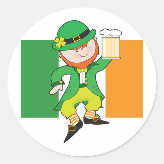 Sticker Rond Indicateur Leprechaun (Devant)